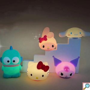 Παιδικό Φωτιστικό Νυκτός τύπου Hello Kitty από Σιλικόνη – Ζεστός Φωτισμός για Ήρεμο Ύπνο