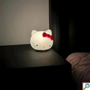Παιδικό Φωτιστικό Νυκτός τύπου Hello Kitty από Σιλικόνη – Ζεστός Φωτισμός για Ήρεμο Ύπνο