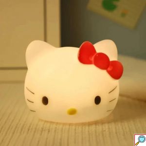Παιδικό Φωτιστικό Νυκτός τύπου Hello Kitty από Σιλικόνη – Ζεστός Φωτισμός για Ήρεμο Ύπνο