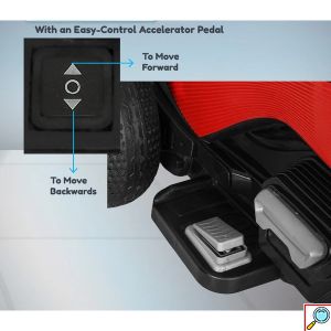 Ηλεκτροκίνητο Παιδικό Τρίτροχο Σκούτερ 6V Με Μουσική & LED για Παιδιά 3+ Κόκκινο