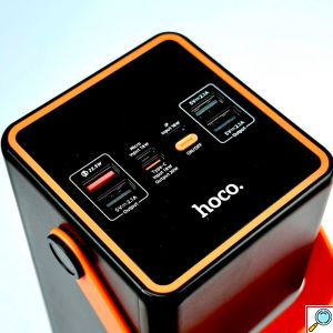 Πανίσχυρο Powerbank 90000 mAh 22.5W με Φακό - 4 Θύρες USB-A και 2 Θύρες USB-C - Με Λαβή Μεταφοράς και Οθόνη Ένδειξης Μπαταρίας - Hoco