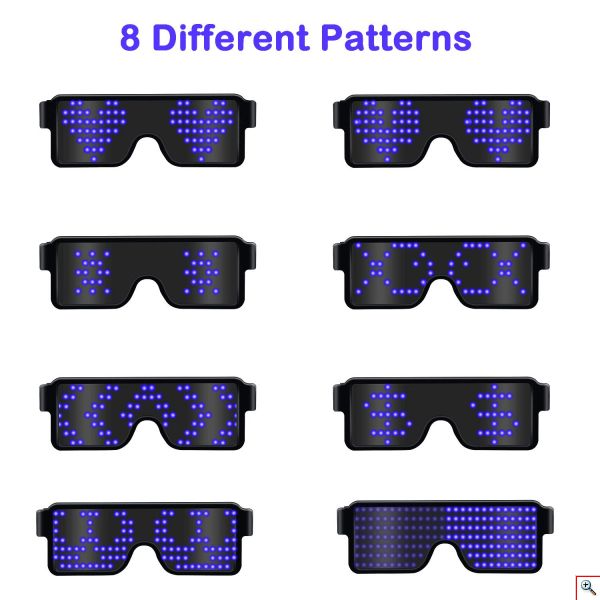 LED Φωτιζόμενα Γυαλιά για Πάρτυ - GlowGlasses Party Light Eyeglasses