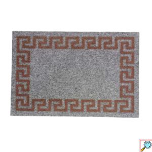 Πατάκι Εισόδου με Αντιολισθητική Βάση 40 x 60cm - Γκρι Κόκκινο