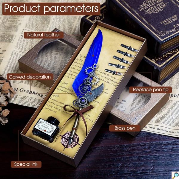 Πένα Καλλιγραφίας με Φτερό - Classic Dipping Feather Pen