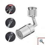 Περιστρεφόμενη Κεφαλή Βρύσης 360° με 2 Λειτουργίες Ροής Νερού Jet Πίεσης & Foam