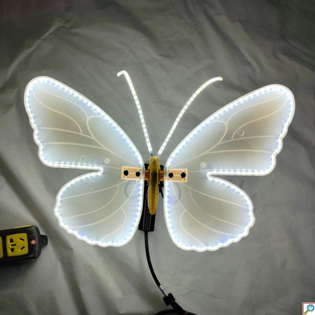 Διακοσμητική Πεταλούδα LED 40cm με Κινούμενα Φτερά - Φωτιζόμενη Χριστουγεννιάτικη Διακόσμηση Εσωτερικού & Εξωτερικού Χώρου