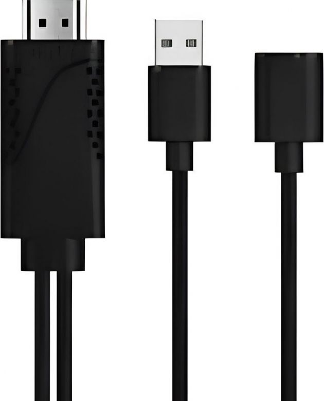 Phone to HDTV Adapter OT-7562S Μαύρο – Προβολή 1080p & Ευκολία Χρήσης