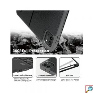 Piblue Σετ Θήκη BT Πληκτρολογίου Magnetix IPad Για Apple IPad 10,2″/10,5″ Μαύρο