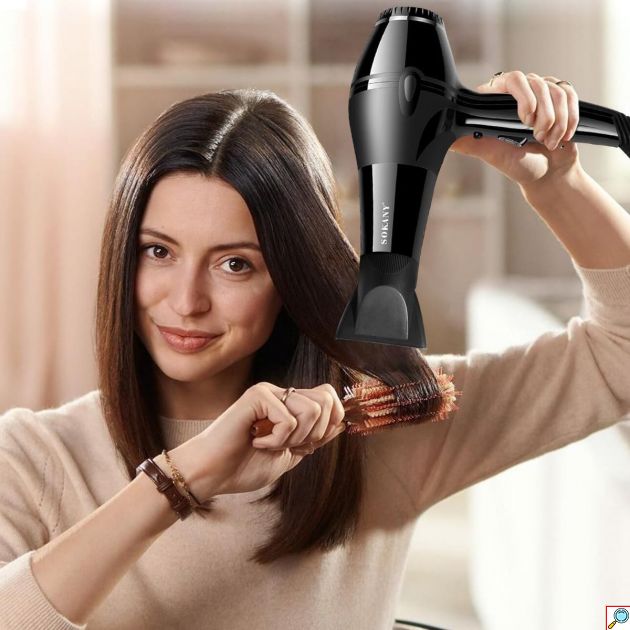 Επαγγελματικό Πιστολάκι Μαλλιών 3000W – Ιονική Τεχνολογία & Φυσούνα - Γρήγορο Στέγνωμα, Αξεσουάρ Styling, 2 Ταχύτητες