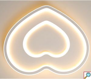 Φωτιστικό Οροφής - Πλαφονιέρα LED Καρδιά 54W Universo 3 Χρώματα