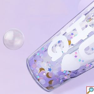 Ποτήρι με Καπάκι & Καλαμάκι 450ml Πλαστικό