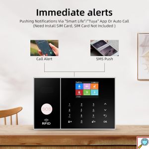 Πλήρες Σύστημα Συναγερμού WiFi/GSM με Έγχρωμη Οθόνη, RFID & Αισθητήρες Κίνησης