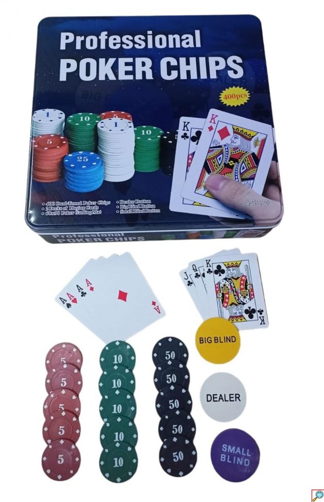 Σετ Πόκερ 400 Μάρκες με Gaming Mat – Επαγγελματικό Poker Set