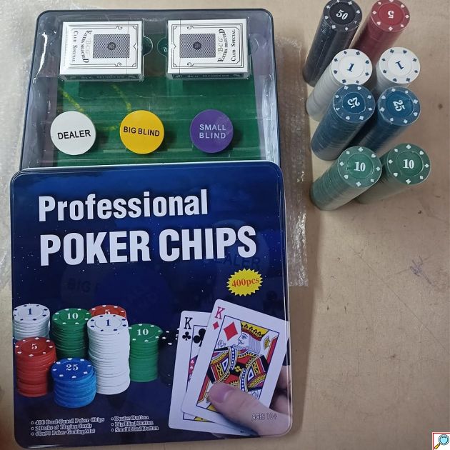 Σετ Πόκερ 400 Μάρκες με Gaming Mat – Επαγγελματικό Poker Set