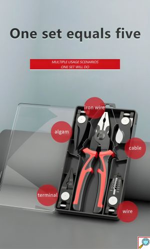 Πολυμορφική Πένσα 5 σε 1 - Φορητό Κιτ Εργαλείων