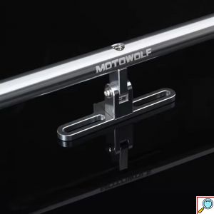 Πολυχρηστική Μπάρα Αλουμινίου Crossbar Βάση 24cm Motowolf - Μαύρο