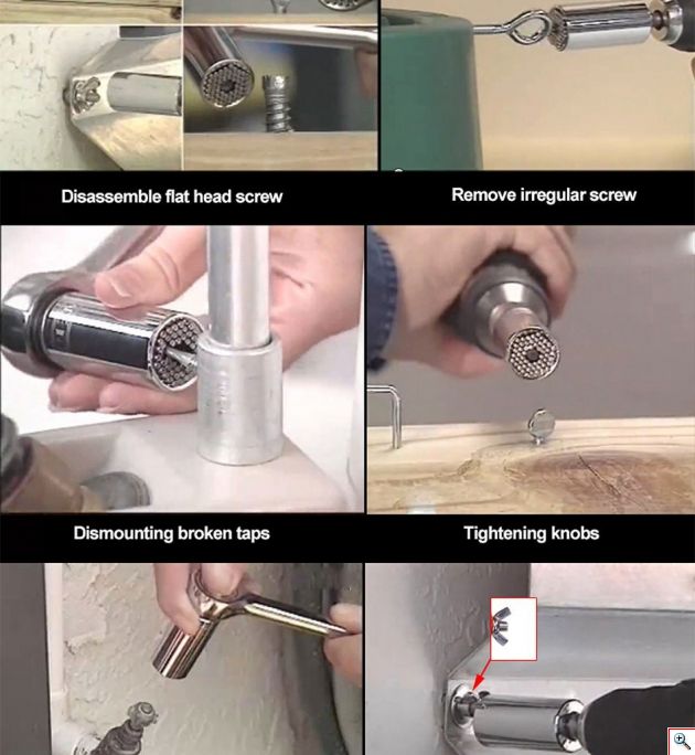 Πολυκαρυδάκι - Πολύκλειδο 7-19mm - Tools All Grip