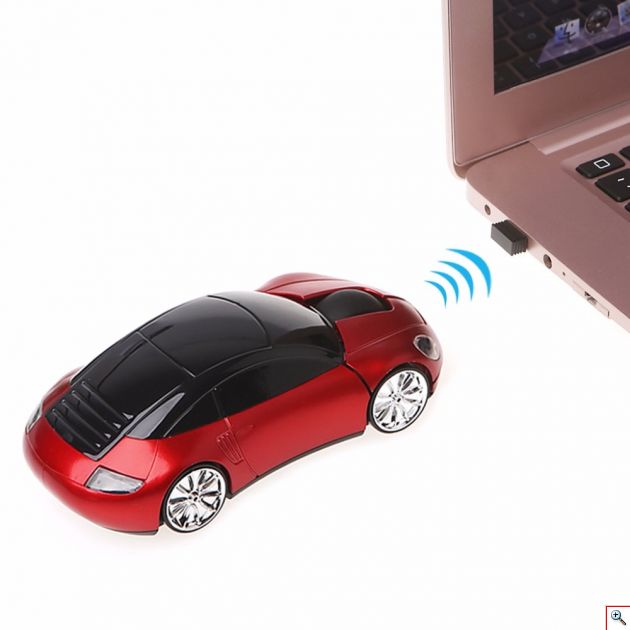 Ασύρματο USB Ποντίκι Αυτοκίνητο Porche 2.4GHZ με LED Φωτισμό