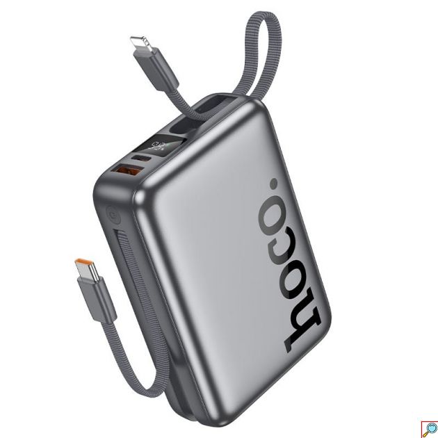 Power Bank 20.000mAh – Ταχεία Φόρτιση 22.5W & PD 20W - Με Ενσωματωμένα Καλώδια USB-C & Lightning και Ψηφιακή Οθόνη