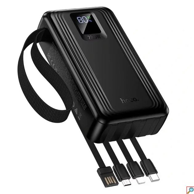 Power Bank 20000mAh – Ταχεία Φόρτιση 22.5W - Ενσωματωμένα Καλώδια, Power Delivery, LED Οθόνη & Φακός, 2x USB-A