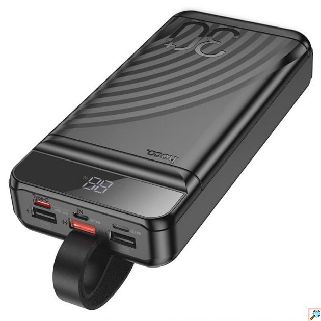 Power Bank 30000mAh – Fast Charge 22.5W & PD 20W - Φορητή Μπαταρία με 4 Θύρες, Οθόνη LED & Λουράκι Μεταφοράς
