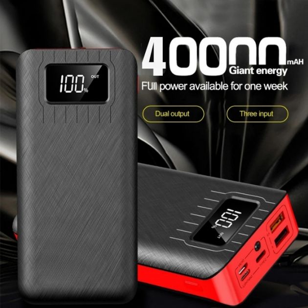 Power Bank 40000mAh με LED Οθόνη & Πολλαπλές Θύρες - Γρήγορη Φόρτιση για Κινητά & Tablet - Andowl