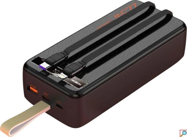 Power Bank 30.000mAh - Ταχεία Φόρτιση SCP 22.5W & PD20W, Ενσωματωμένα Καλώδια Και Οθόνη LCD