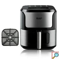 RAF Air Frier Φριτέζα Αέρος 1800W με Αποσπώμενο Κάδο 8,6L Ασημί 