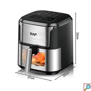 RAF Air Frier Φριτέζα Αέρος 1800W με Αποσπώμενο Κάδο 8,6L Ασημί 