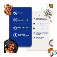 RAF Air Frier Φριτέζα Αέρος 1800W με Αποσπώμενο Κάδο 8,6L Ασημί 