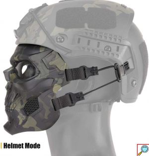 Προστατευτική Μάσκα για Κυνήγι / Paintball / Air - Soft σε Σχήμα Κρανίου Full Face Tactical Gear