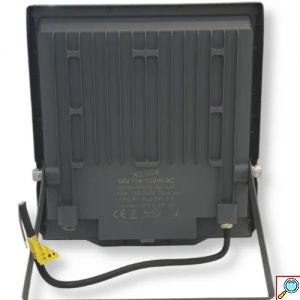 Προβολέας LED 100W με 3 Ρυθμίσεις Φωτισμού, IP66 22 x 24.5 x 3.5cm - Universo
