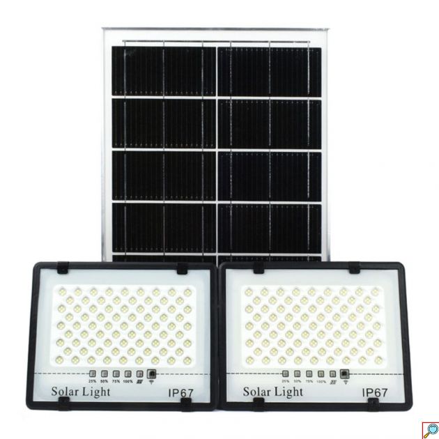 Ηλιακός Προβολέας LED 600W με Τηλεχειριστήριο - Αδιάβροχος IP67