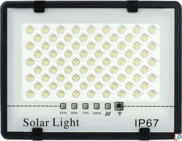 Ηλιακός Προβολέας LED 600W με Τηλεχειριστήριο - Αδιάβροχος IP67