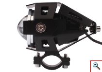 Προβολέας Μοτοσυκλέτας Led Cool 125W με Φωτιζόμενη Στεφάνη Angel Eye