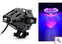 Προβολέας Μοτοσυκλέτας Led Cool 125W με Φωτιζόμενη Στεφάνη Angel Eye