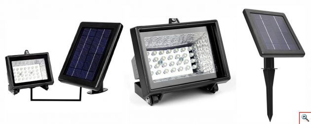 Ηλιακός Προβολέας με 28 LED