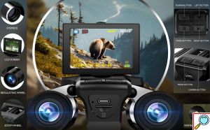 Ψηφιακά Κιάλια Με Κάμερα 48MP 2.5K Και Οθόνη LCD 2.4″ με Κάρτα 32GB