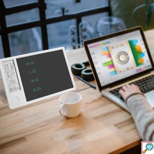Ψηφιακό Ημερολόγιο Γραφείου με LCD Πίνακα Γραφής