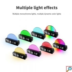 Ψηφιακό Ρολόι HD LED Επιτραπέζιο με Ξυπνητήρι Προσομοιωτής Ανατολής και Δύσης του Ηλίου με USB Θήρα