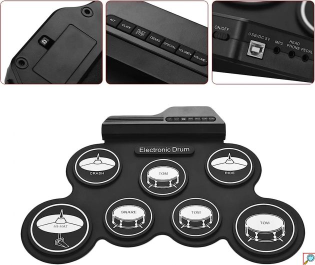 Ψηφιακό Σετ Τυμπάνων / Drums USB με Ενσωματωμένη Ψηφιακή Οθόνη