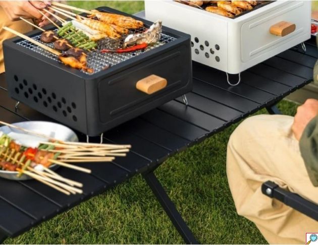 Επιτραπέζια Ψησταριά Κάρβουνου BBQ – Φορητή και Πρακτική