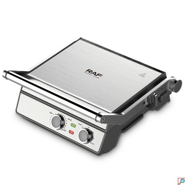 Ηλεκτρική Ψηστιέρα Grill - 2200W, 180° άνοιγμα & Διπλές Αντικολλητικές Πλάκες