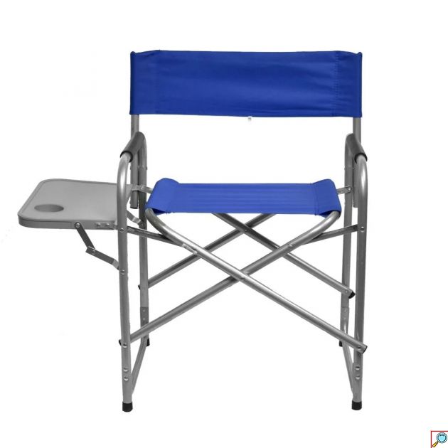 Πτυσσόμενη Καρέκλα Παραλίας - Camping - Ψαρέματος με Ποτηροθήκη & Τραπεζάκι 80x85x90cm