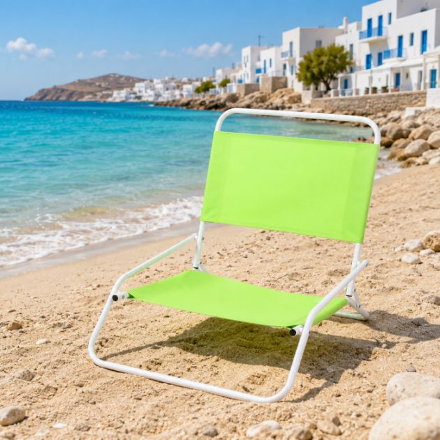 Πτυσσόμενη Καρέκλα Παραλίας 47 x 53 x 60cm Πράσινη - KMT Style