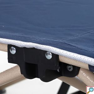 Πτυσσόμενη Ξαπλώστρα - Κρεβάτι Παραλίας με Ατσάλινο Σκελετό - 190 x 68 x 52 εκ.