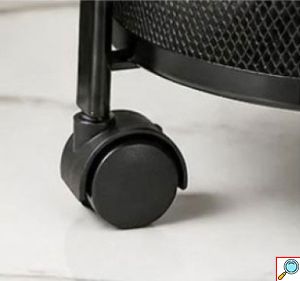 Πτυσσόμενο Μεταλλικό Τρόλεϊ Οργάνωσης με Ρόδες και 3 Ράφια 87x37x37cm