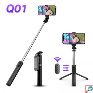 Πτυσσόμενο Selfie Stick Με Τρίποδο & Bluetooth Τηλεχειριστήριο 90cm