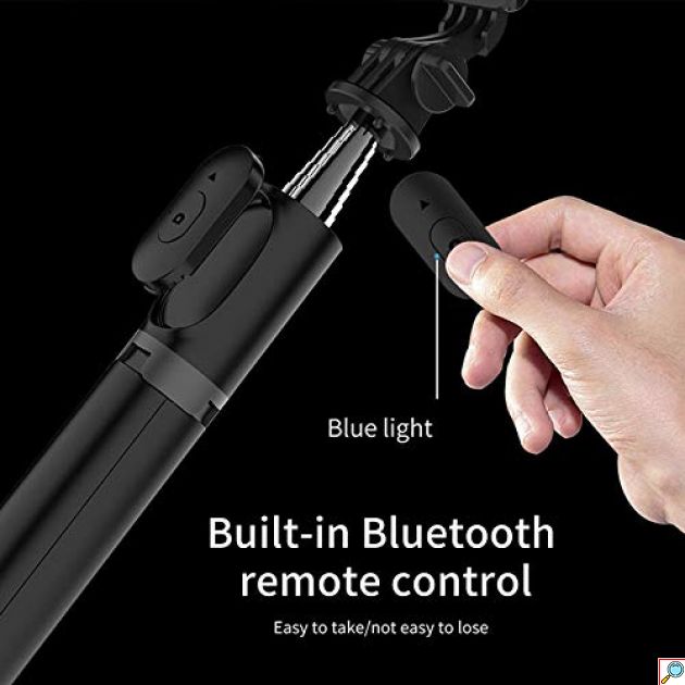 Πτυσσόμενο Selfie Stick Με Τρίποδο & Bluetooth Τηλεχειριστήριο 90cm