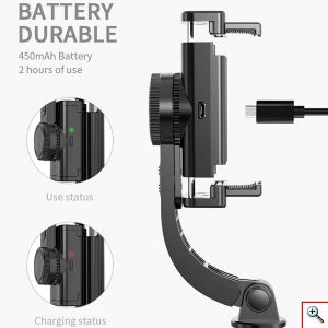 Πτυσσόμενος Σταθεροποιητής - Gimbal - Τρίποδο - Selfie Stick με Ενσωματωμένο & Αποσπώμενο Bluetooth Χειριστήριο, L08 OEM